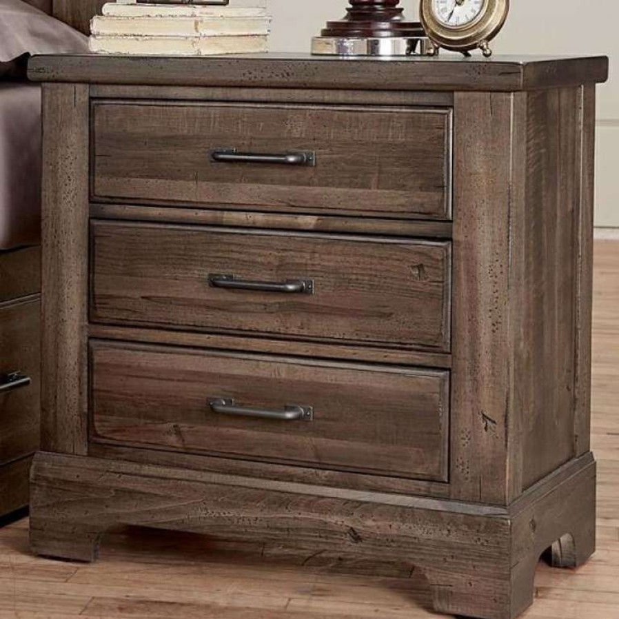 Bedroom * | Large Choice Mink Artisan & Post Nightstand