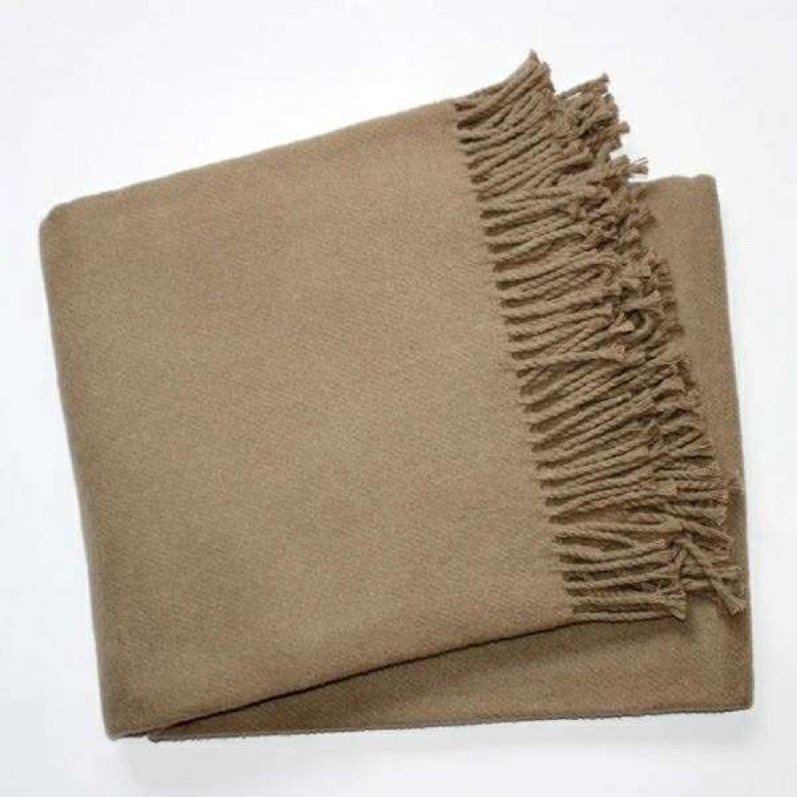 Decor * | Best Sale Stone Solid Plush Throw