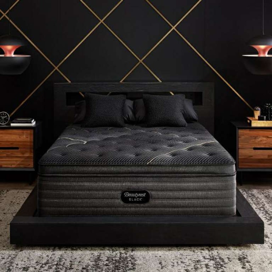 Mattresses * | Discount Sale Black K-Class Plush Pillow Top King Mattress