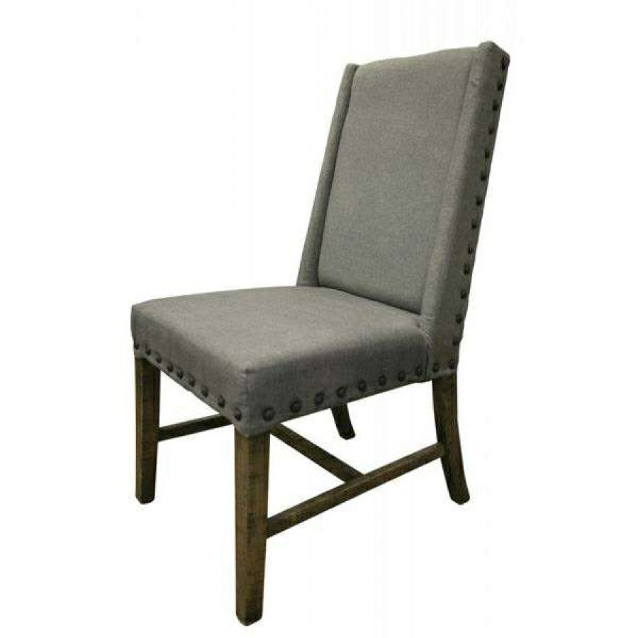 Dining Room * | Top Sell Loft Brown Upholstered Side Dining Chair