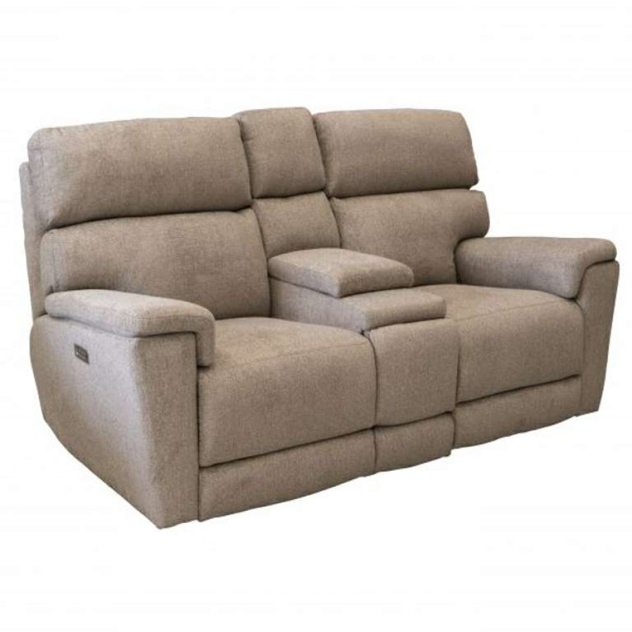 Living Room * | Best Sale Beaufort Power Console Loveseat