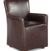 Dining Room * | Special Peabody Leather Arm Dining Chair