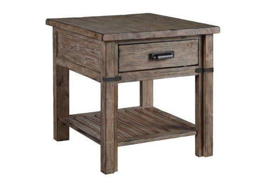 Furniture * | Best Sale Foundry Drawer End Table