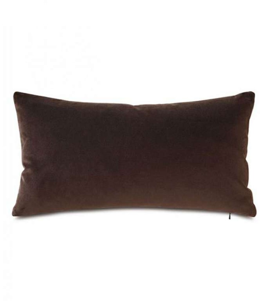 Decor * | Large Choice Tudor Cocoa Leather Decorative Pillow