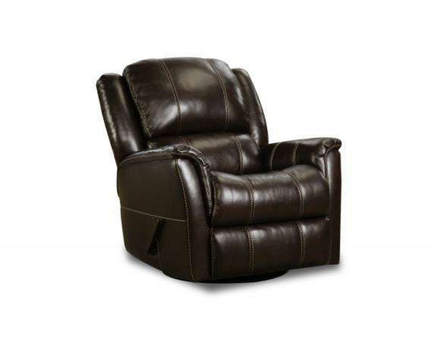 Living Room * | Top Sell Walnut Mercury Swivel Glider Recliner