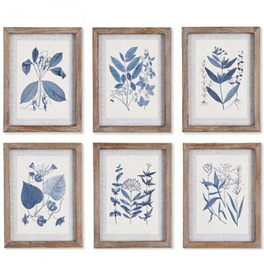 Decor * | Store Blue Leaf Set