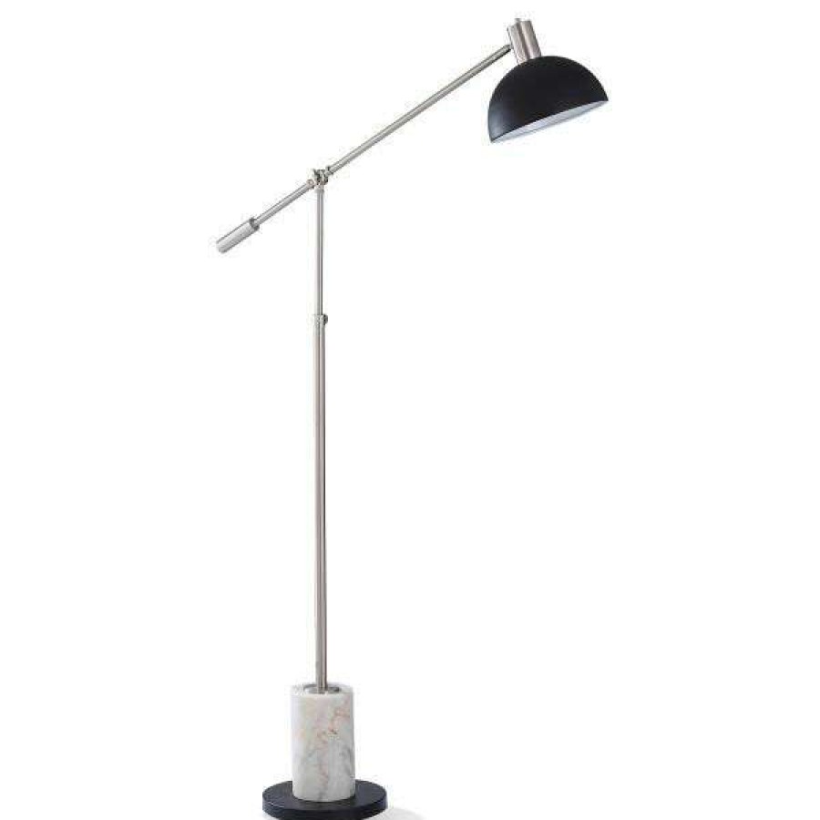 Decor * | Opening Sales Evesham Silver Floor Lamp