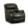 Living Room * | Best Sale Charcoal Benton Swivel Glider Recliner