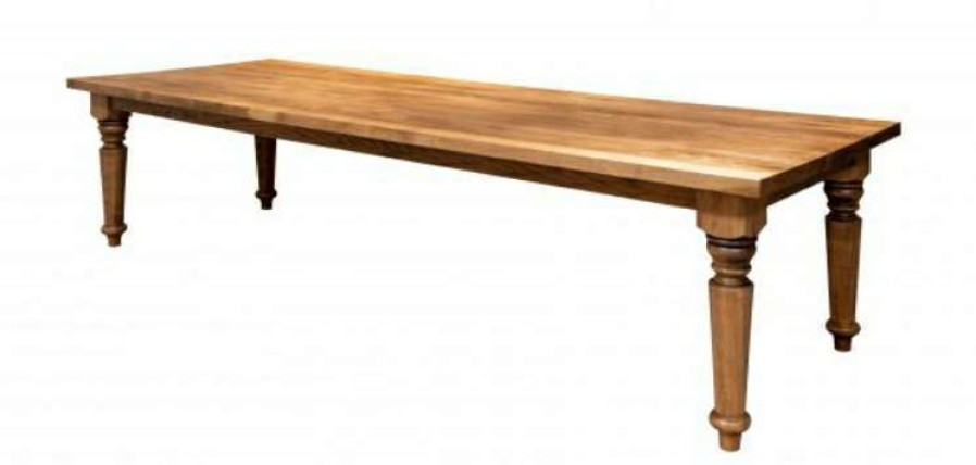 Dining Room * | Premium Benchmade Farmhouse Summerfield Oak Dining Table