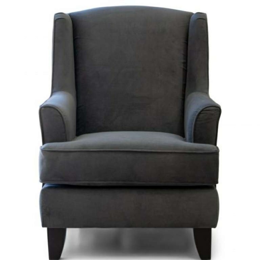 Living Room * | New Threads Bella Asphalt Accent Chair