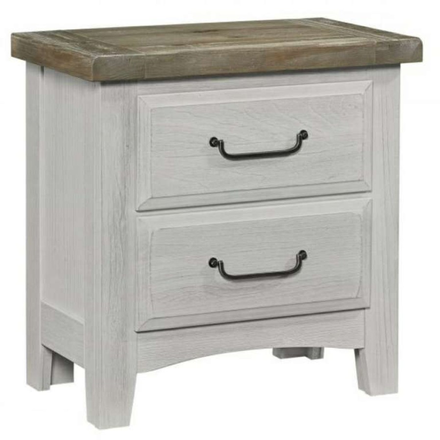 Bedroom * | Top Sell Two-Tone Sawmill Nightstand