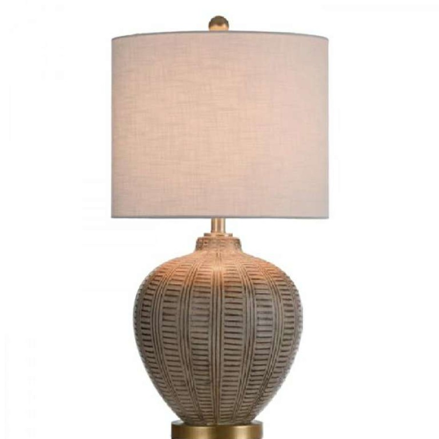 Decor * | New Threads Baffo Gold Table Lamp