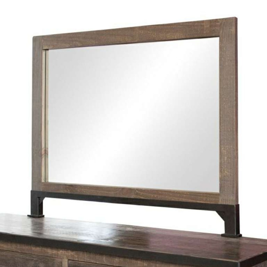 Bedroom * | Large Choice Antique Gray Mirror