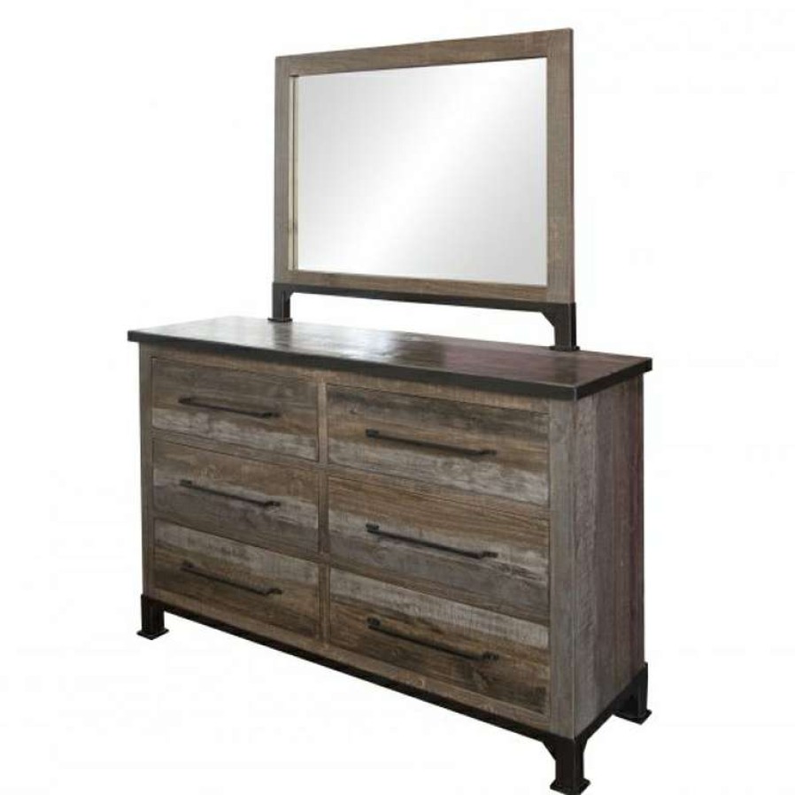 Bedroom * | Large Choice Antique Gray Mirror