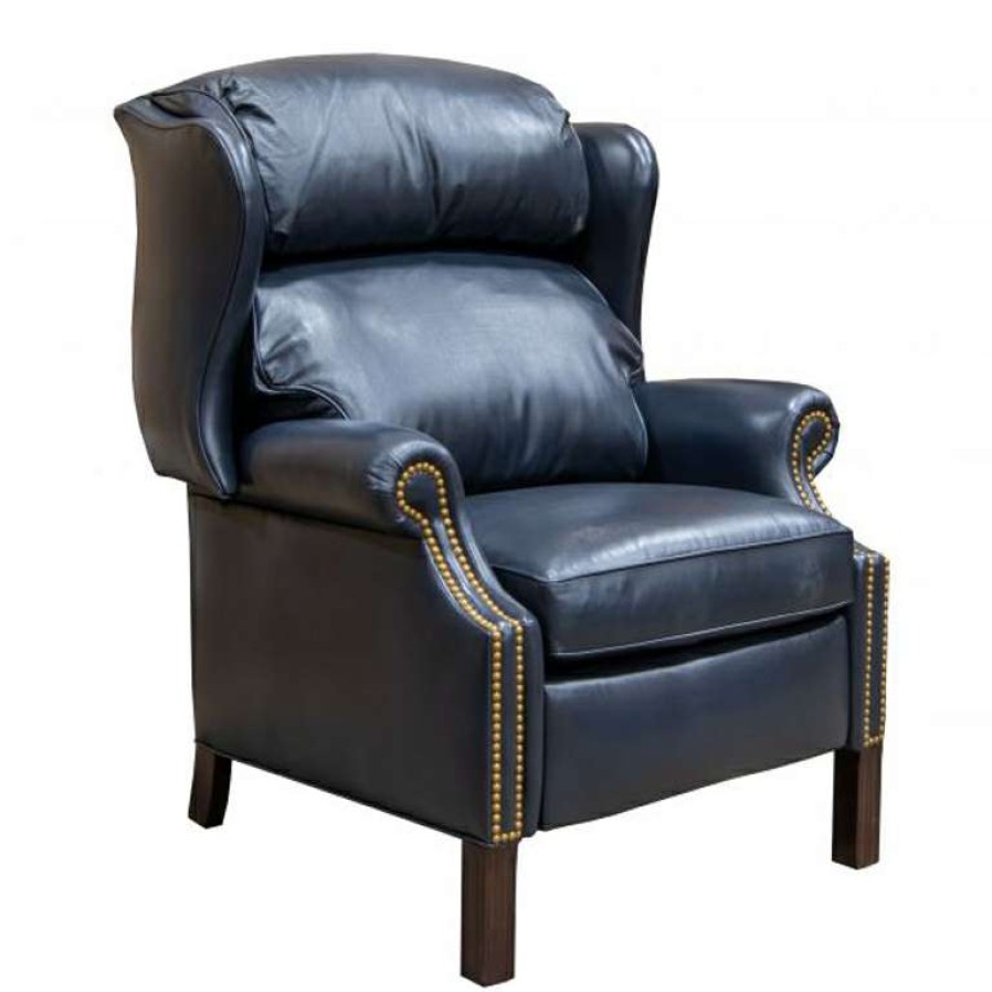 Living Room * | Premium Navy Woodbridge Recliner