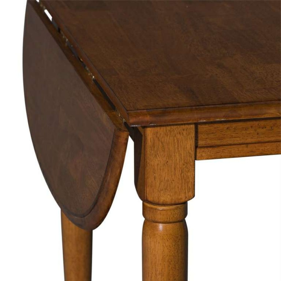 Dining Room * | Premium Tobacco Drop Leaf Dining Table