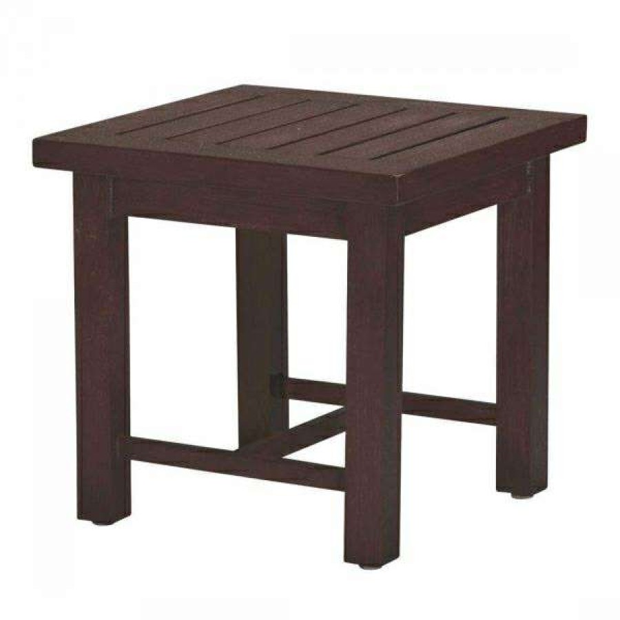 Outdoor * | Featured Club Aluminum Outdoor End Table