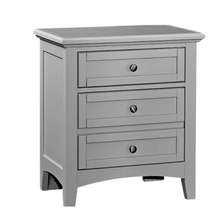 Bedroom * | Special Gray Bonanza Nightstand