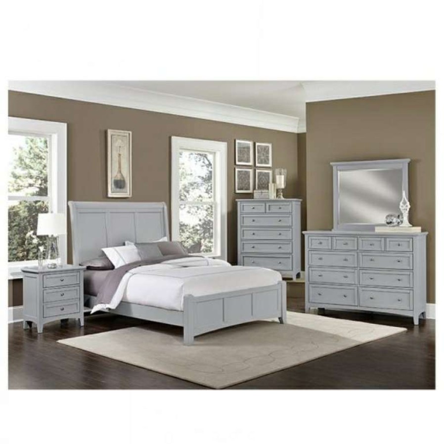 Bedroom * | Special Gray Bonanza Nightstand