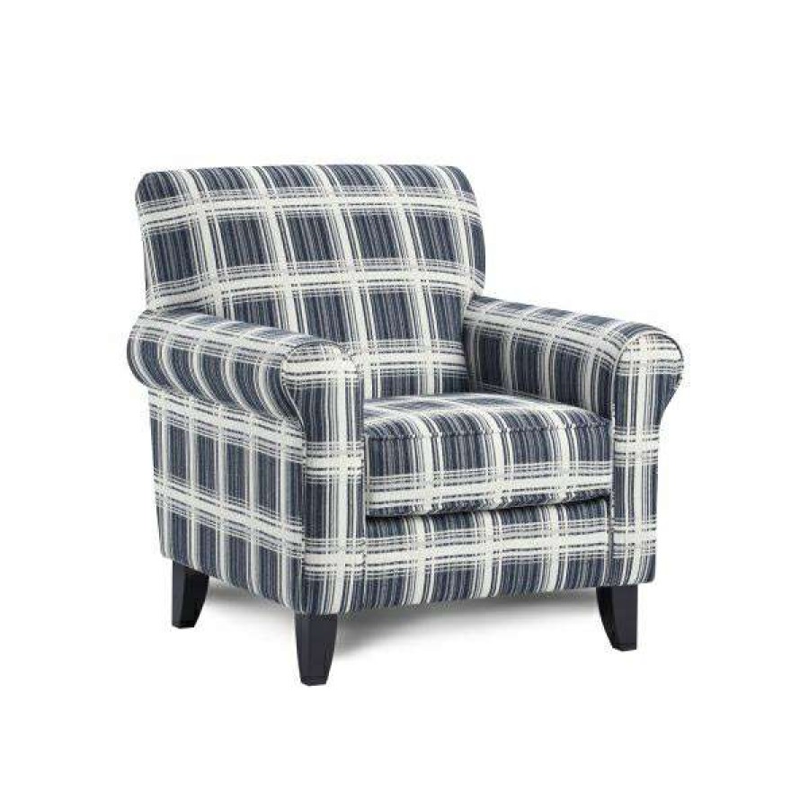 Living Room * | Bestsellers Stanza Navy Accent Chair