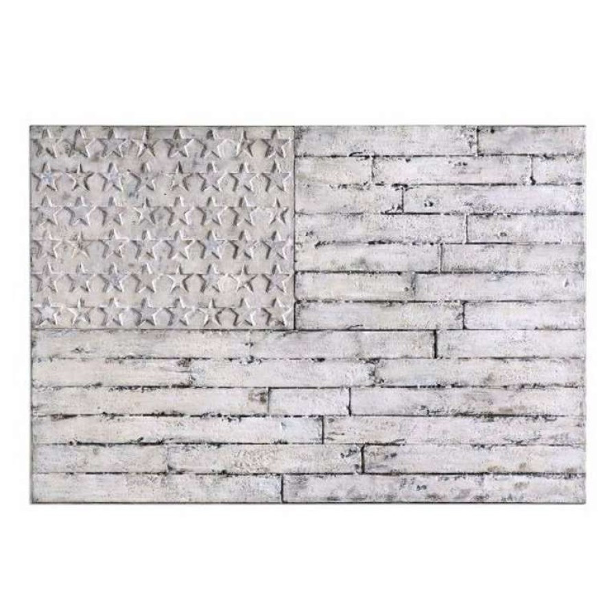 Decor * | Discount Sale Blanco Flag