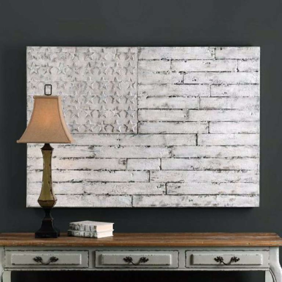 Decor * | Discount Sale Blanco Flag