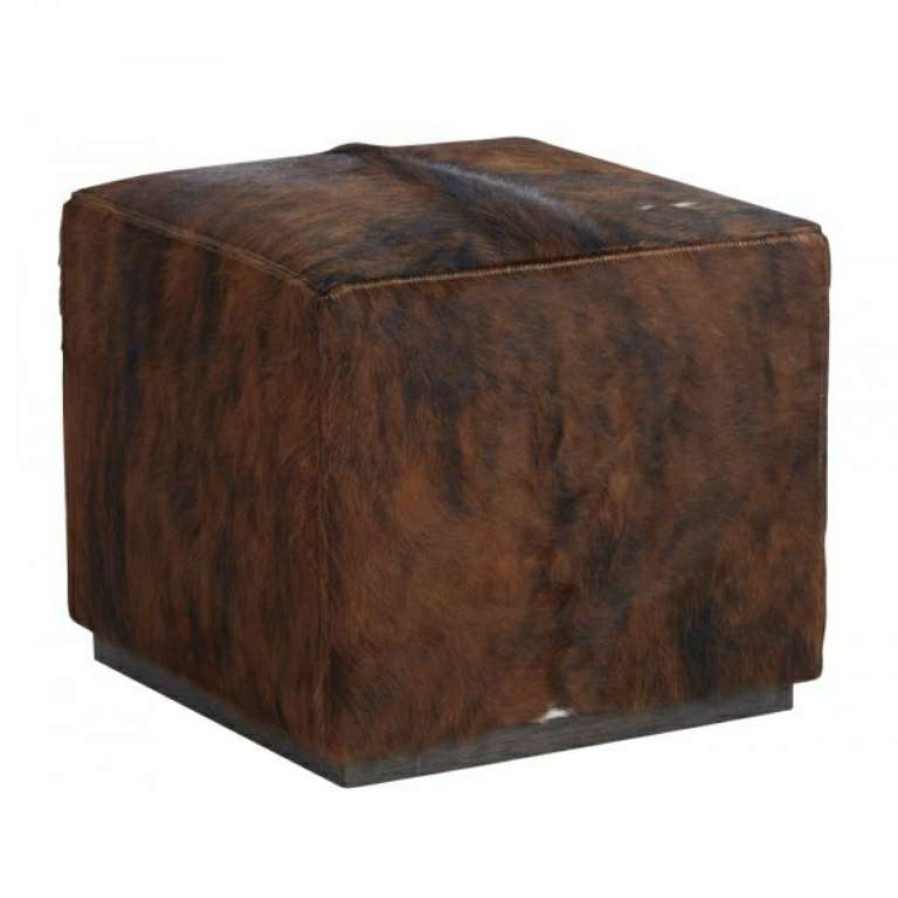 Living Room * | Flash Sale Colby Cowhide Cube