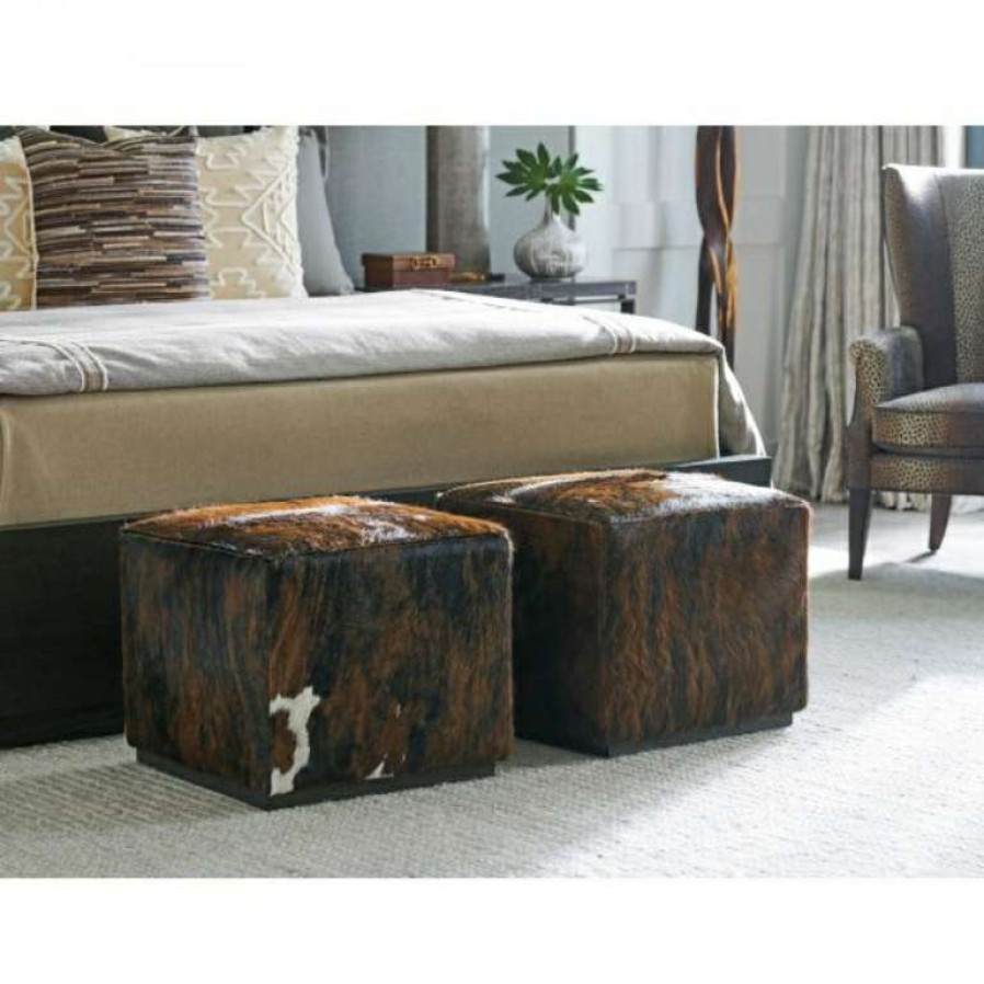 Living Room * | Flash Sale Colby Cowhide Cube